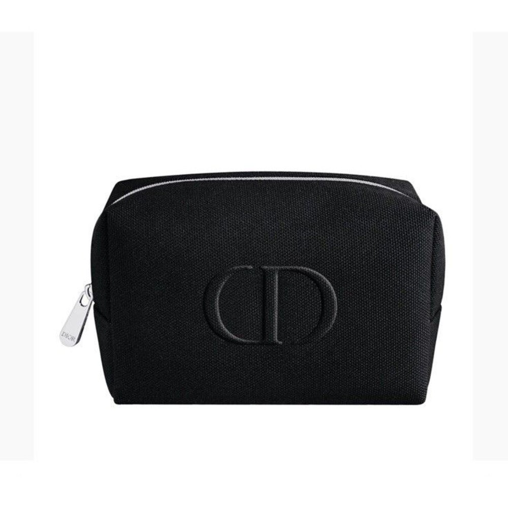 Dior Beauty Makeup Travel Cosmetic Bag Pouch Clutch Black